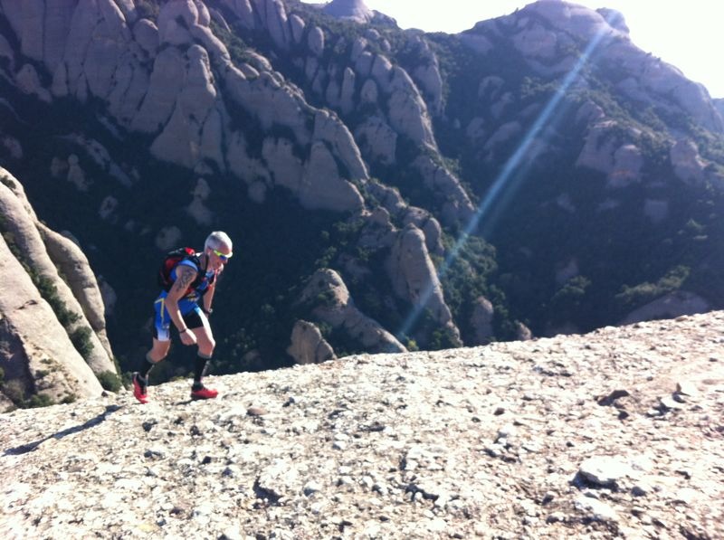 Pere llegando al Montgrós