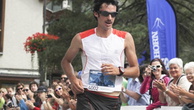 Llegada a meta de Kilian en Matterhorn Ultraks