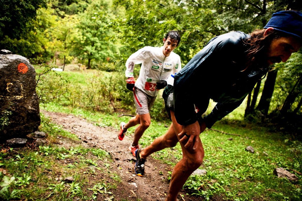 Momento de Cavalls del Vent 2012 con Kilian Jornety Anton Krupicka (Imagen de Jordi Saragossa)