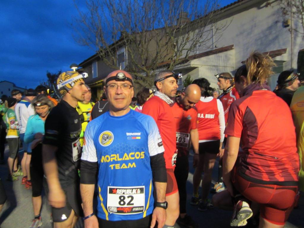 Alfonso en la cursa nocturna del sabado