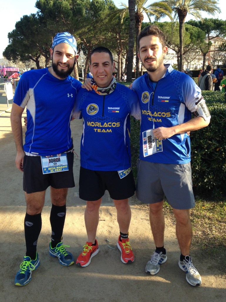 Con Jordi y Mario, que no aparecían en la foto del team