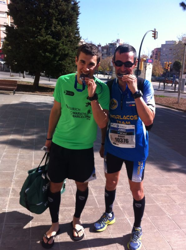Artur y Albert. Padre e hijo finishers. Un ejemplo a seguir.