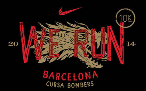 Cartel de la Cursa de Bombers 2014