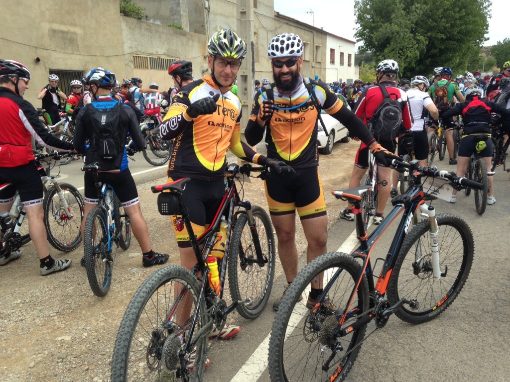 Juan y Jordi en la salida.