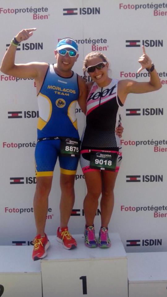 Foto tras acabar el SKODA Triatlon Series de Andorra en distancia olímpica