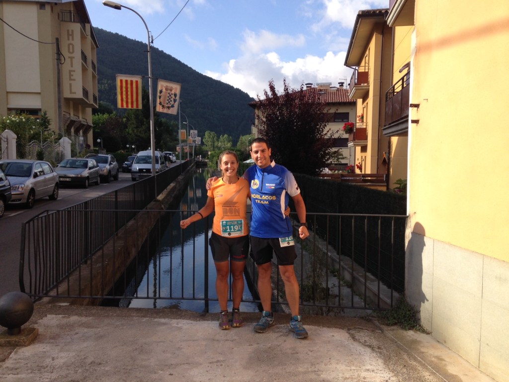 Ya con los dorsales puestos a punto de empezar