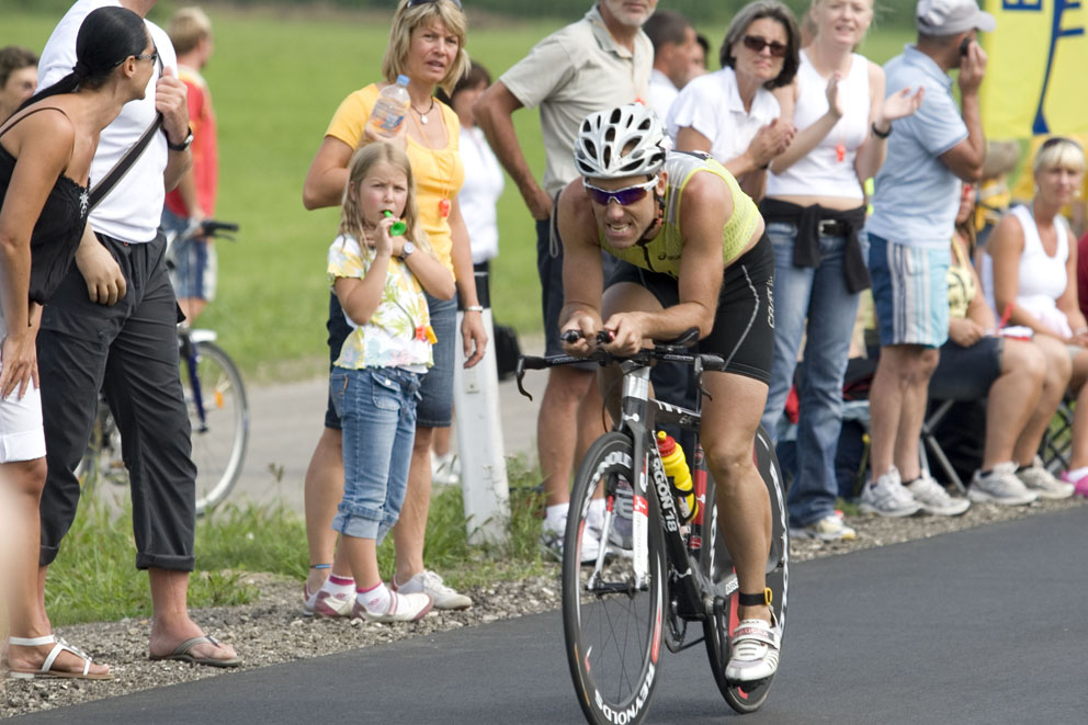 Imagen de Guillermo Lladó en el Ironman de Austria