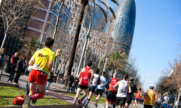 Uno de los tramos "complicados" del Marató de Barcelona